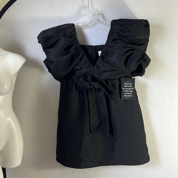 Tuckernuck Black Brooke Mini dress size M  two pockets NWT - Picture 6 of 9